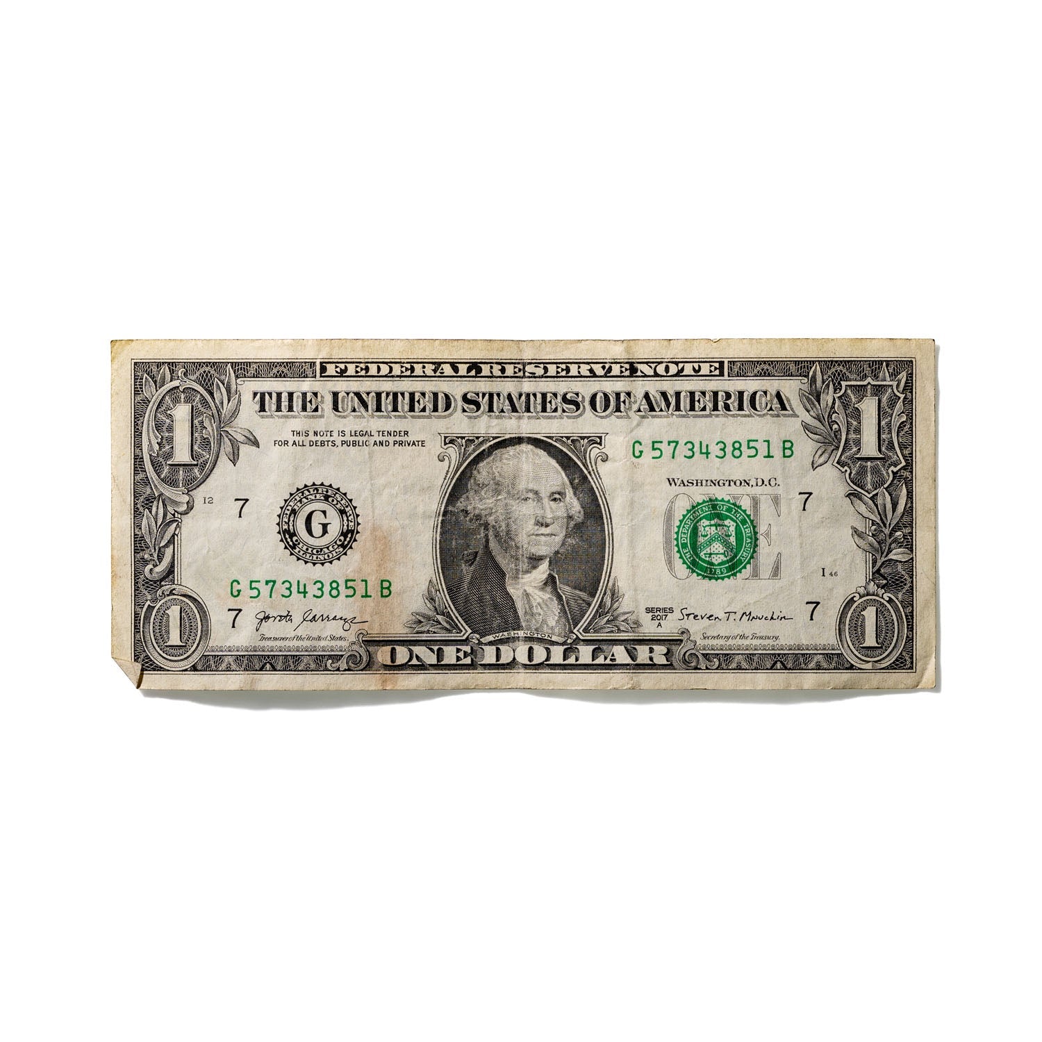 One-Dollar Bill No. 784