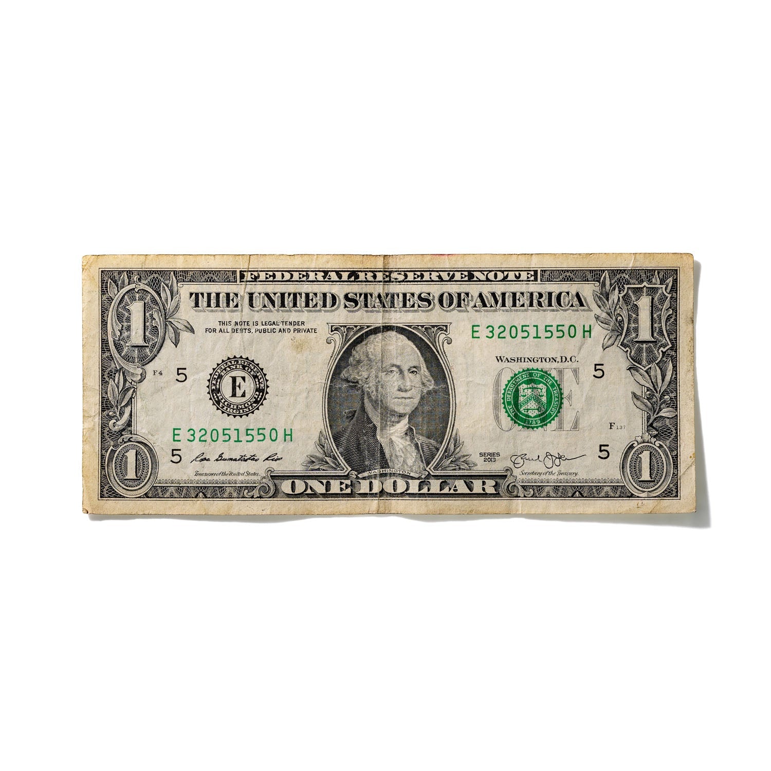 One-Dollar Bill No. 800