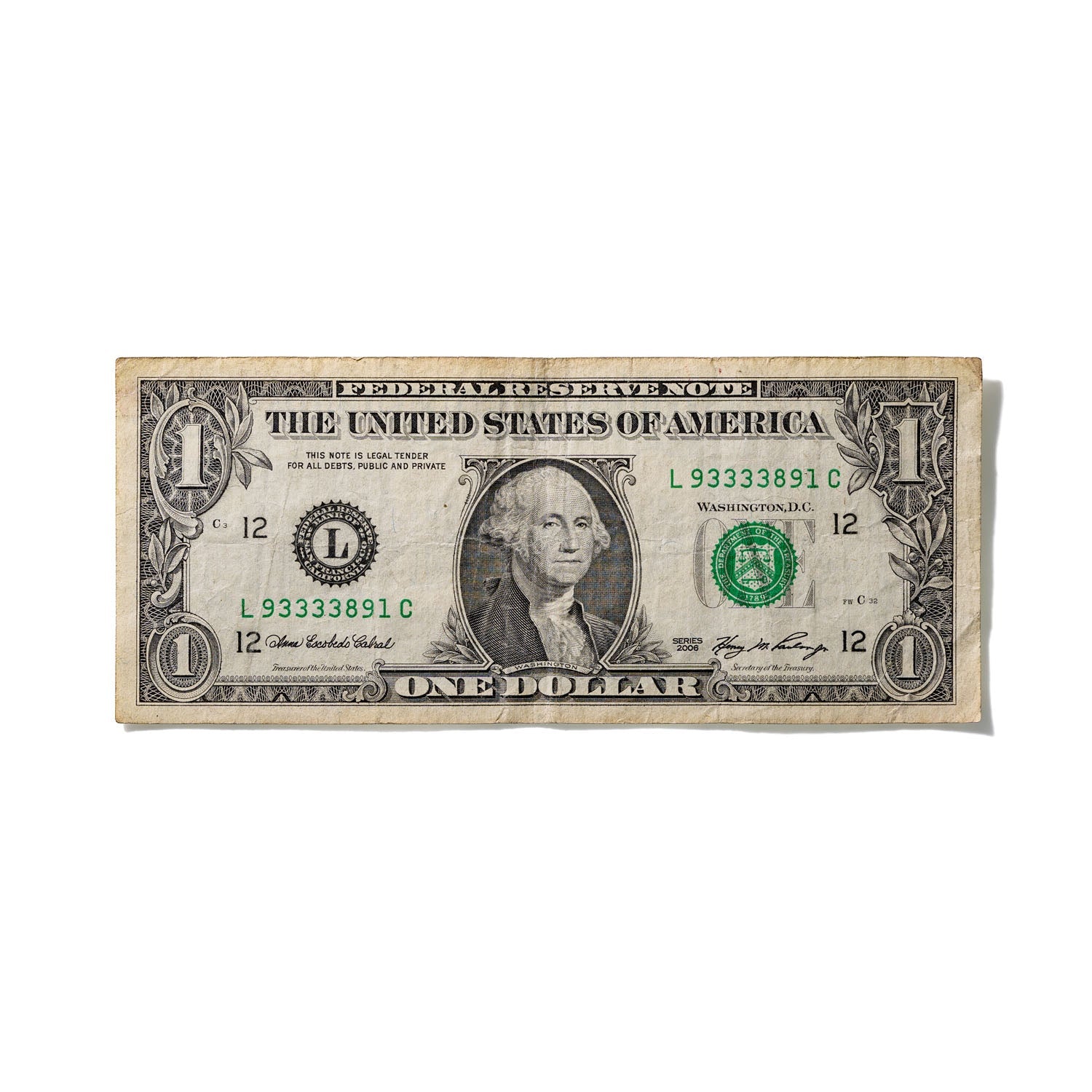 One-Dollar Bill No. 809