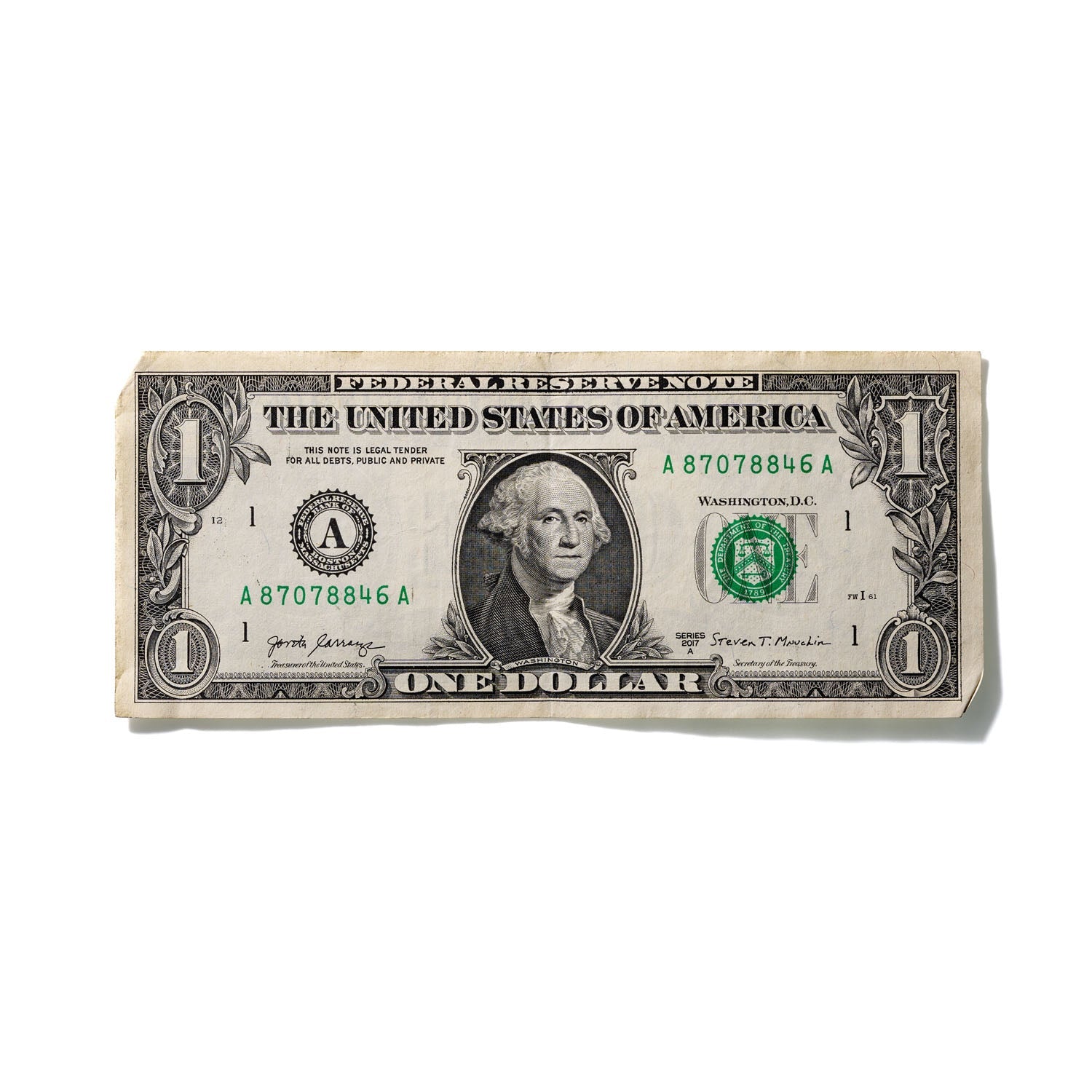 One-Dollar Bill No. 812