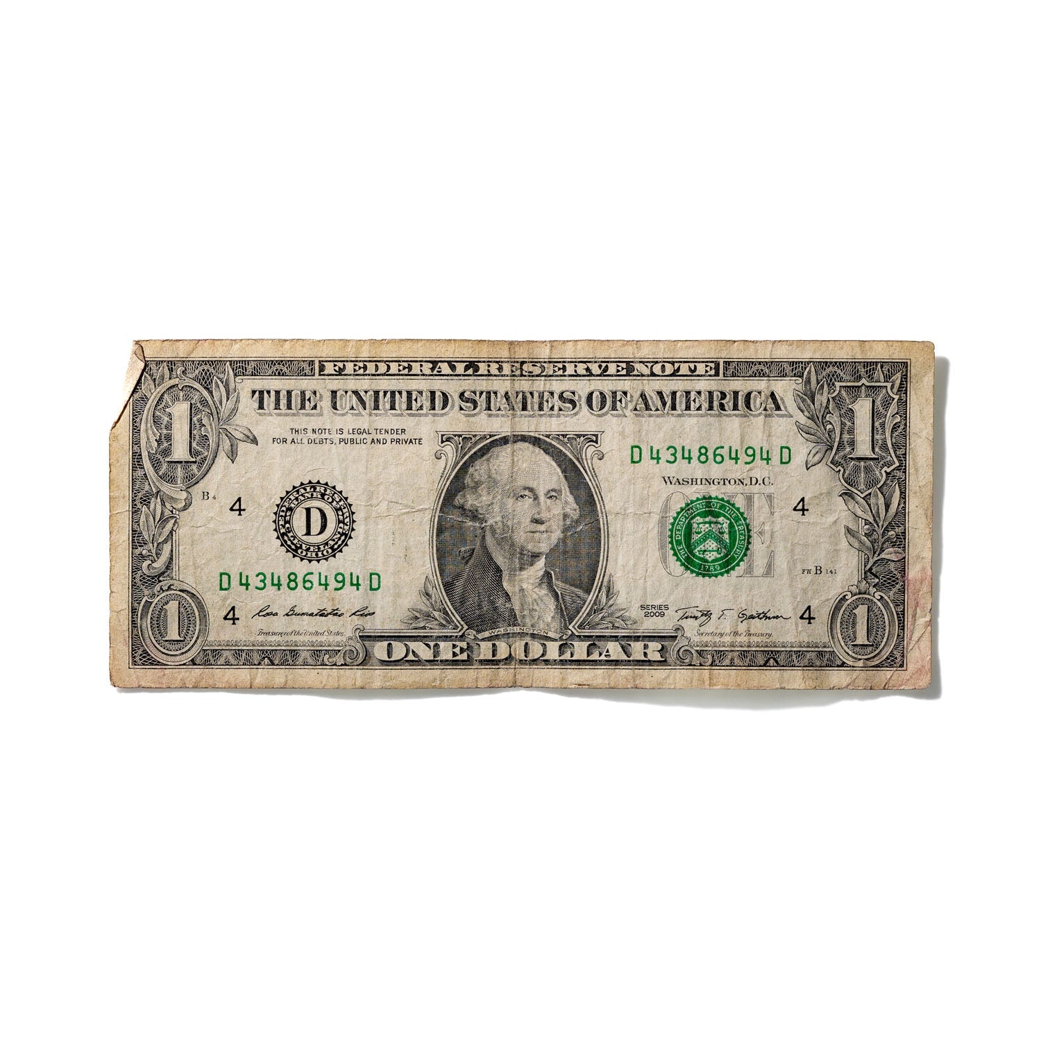 One-Dollar Bill No. 814