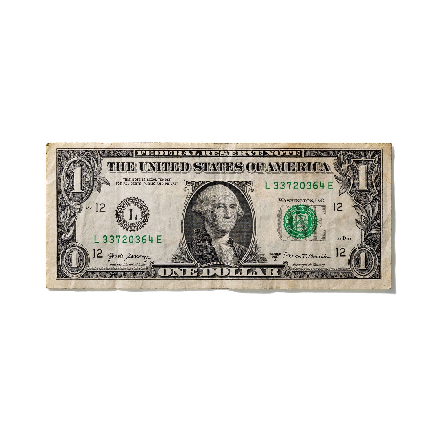 One-Dollar Bill No. 820