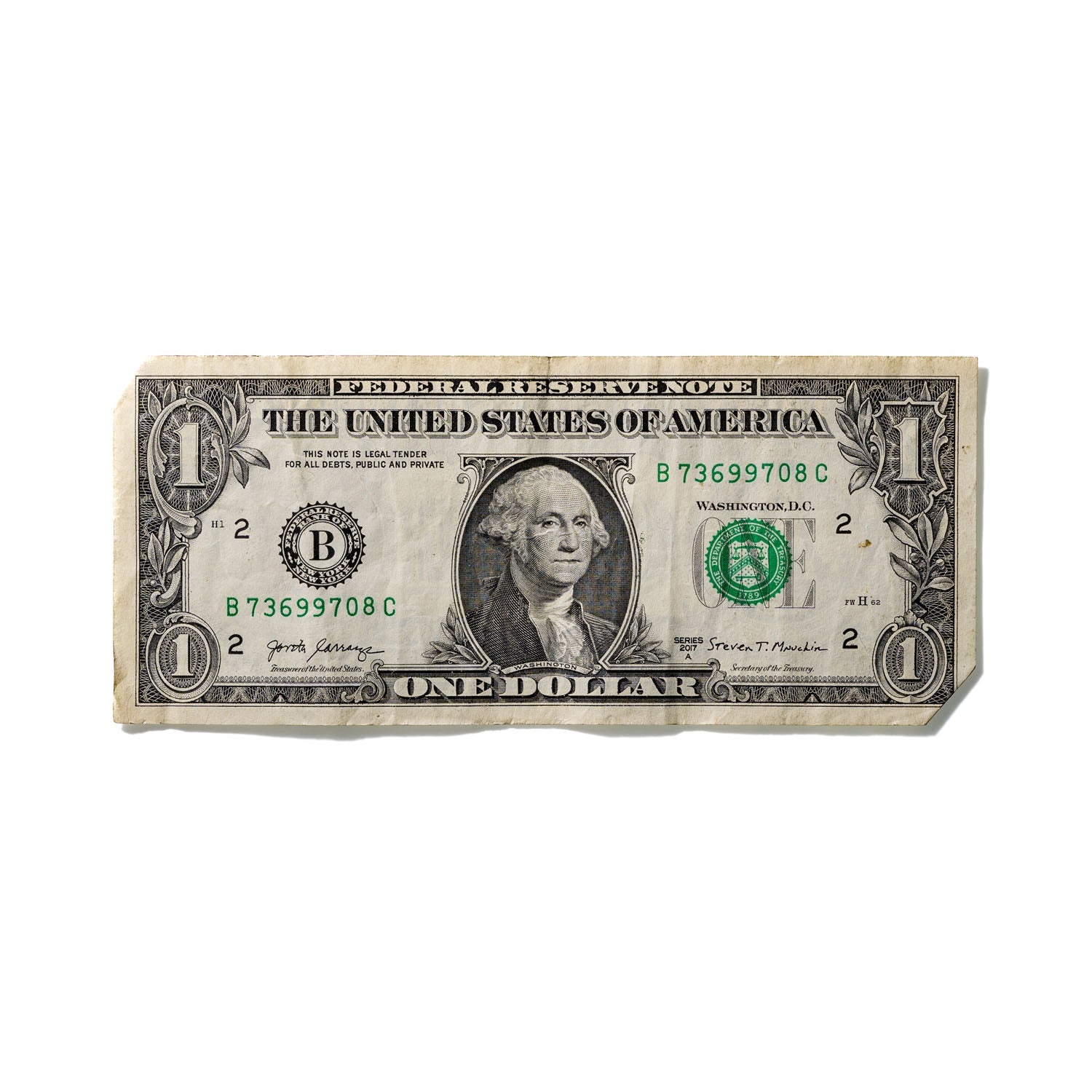 One-Dollar Bill No. 821