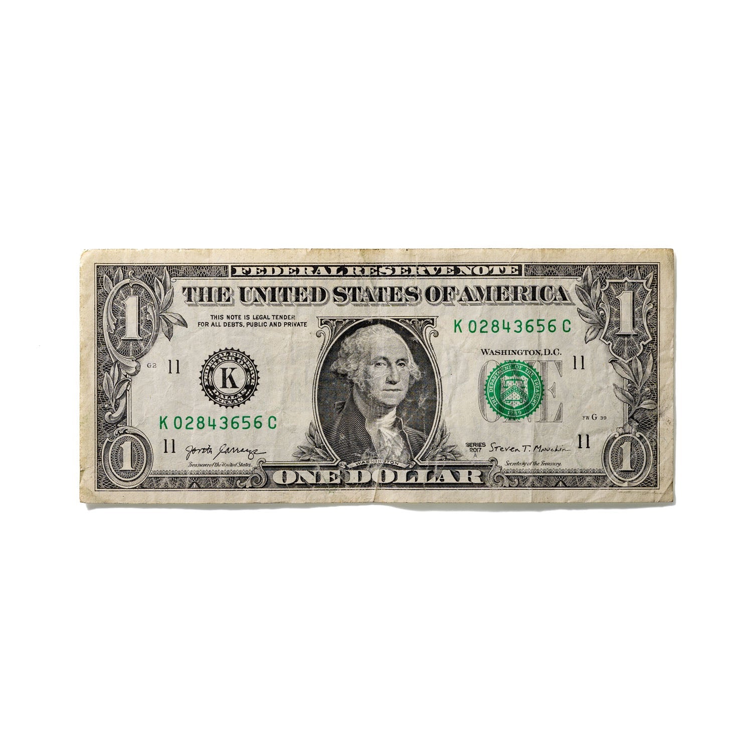 One-Dollar Bill No. 822