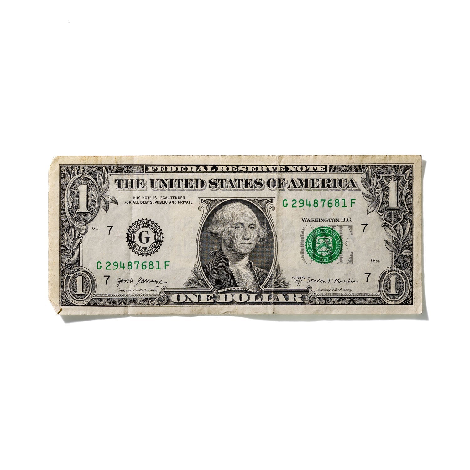 One-Dollar Bill No. 826