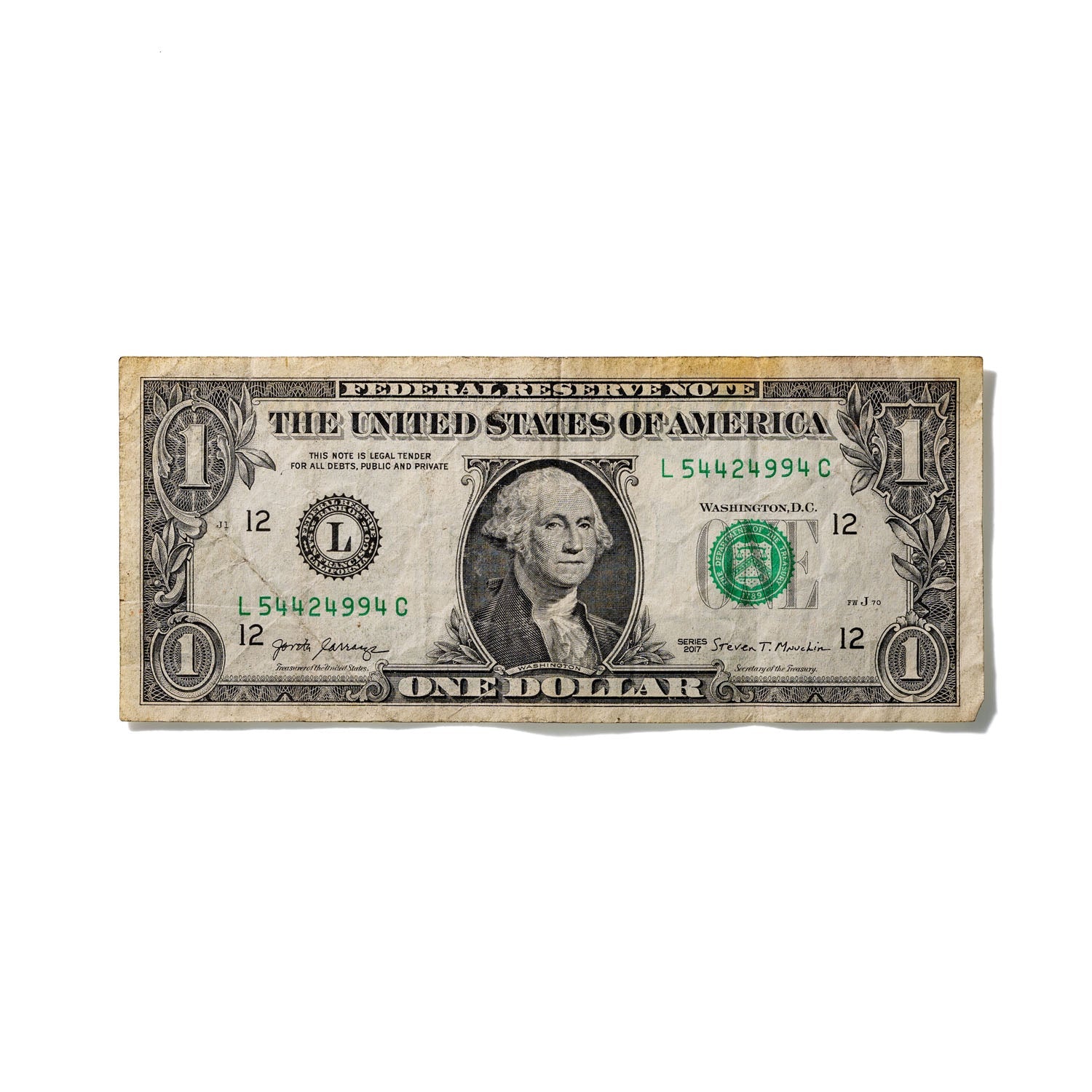 One-Dollar Bill No. 827