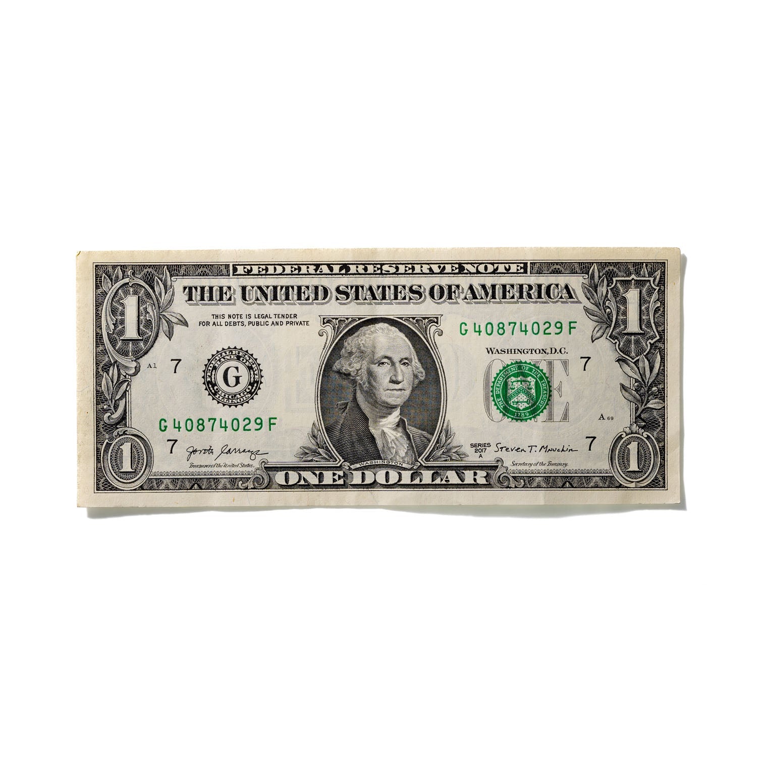 One-Dollar Bill No. 831