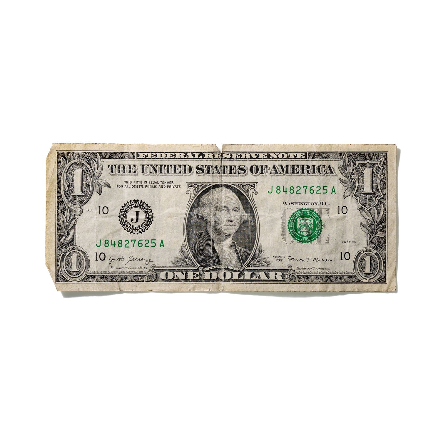 One-Dollar Bill No. 834