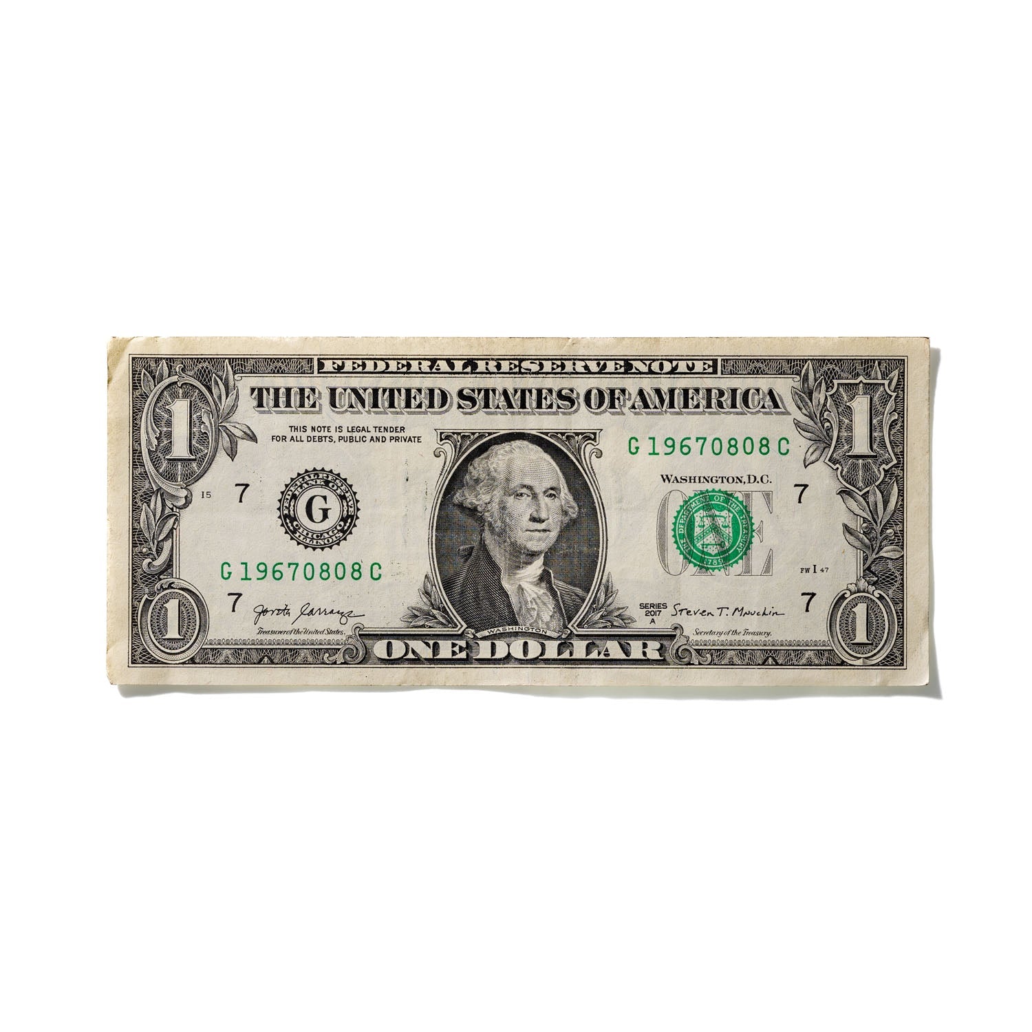 One-Dollar Bill No. 837