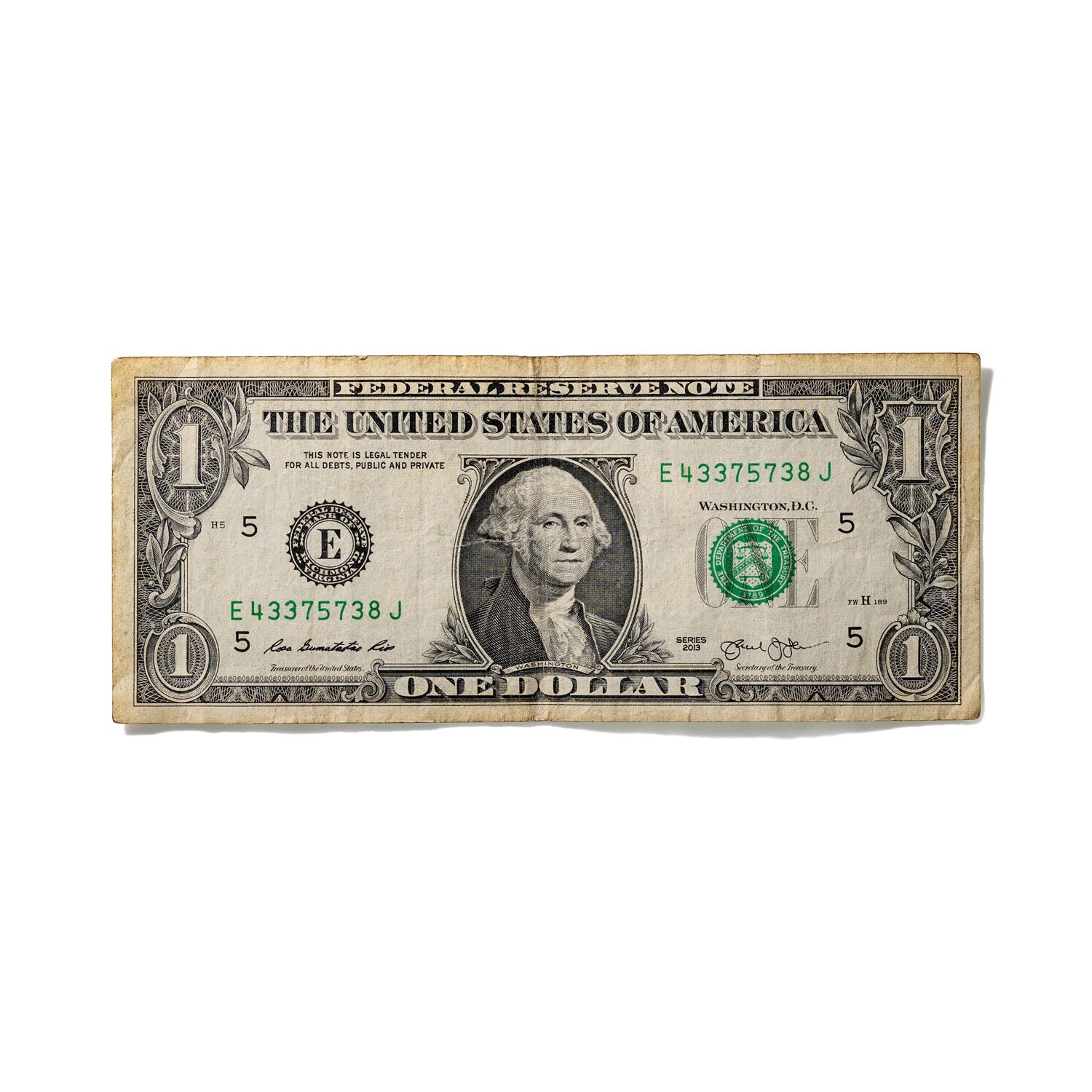 One-Dollar Bill No. 838