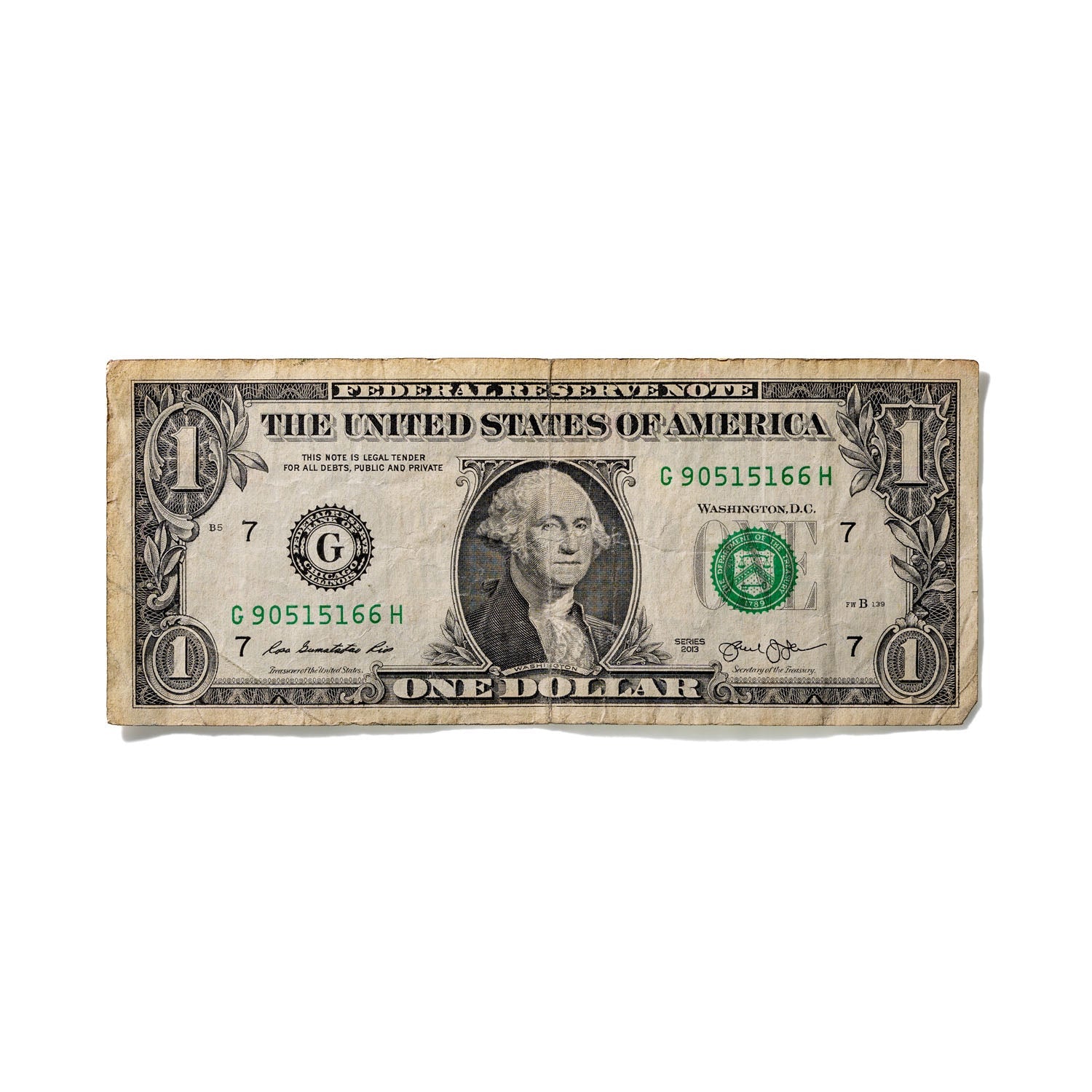 One-Dollar Bill No. 839