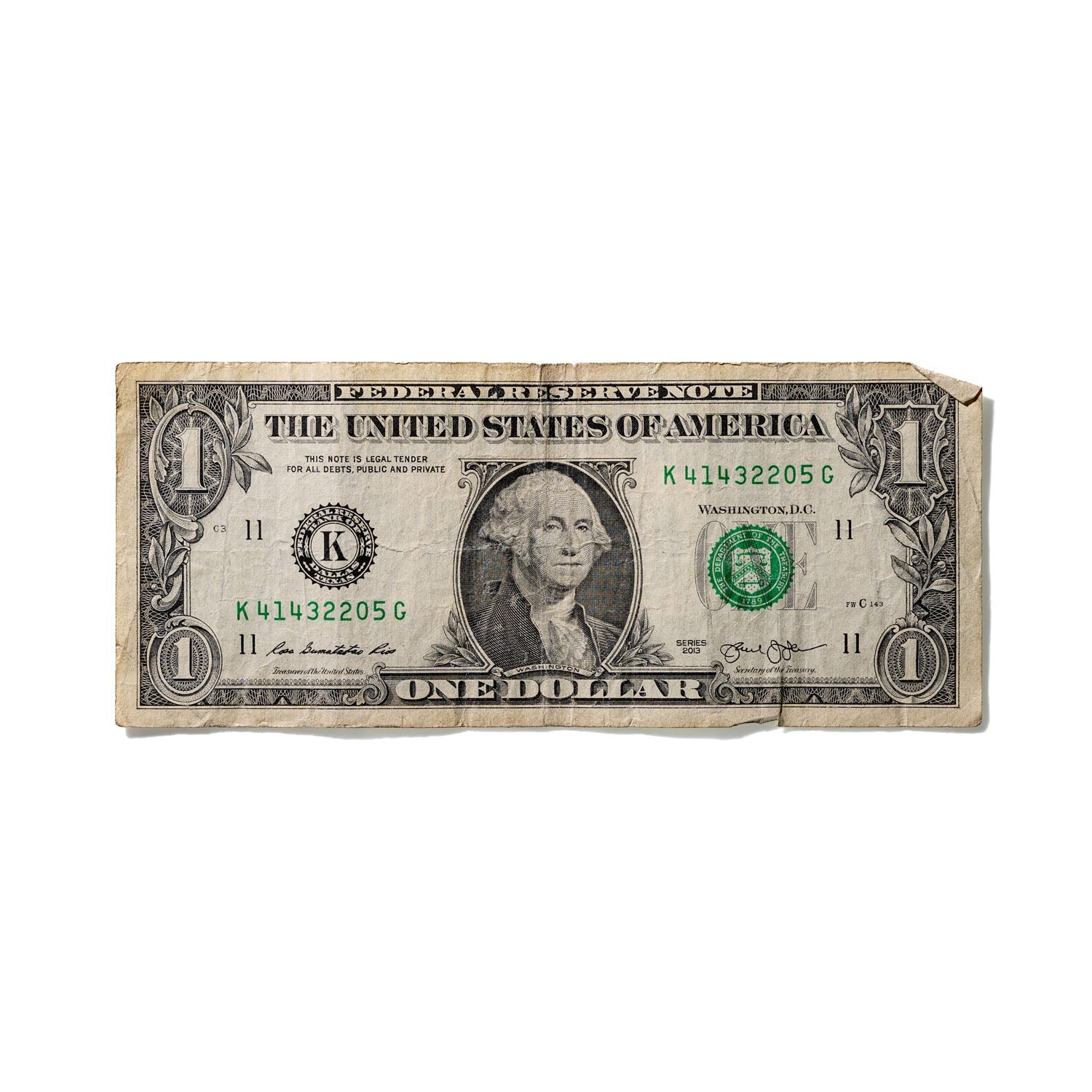 One-Dollar Bill No. 846