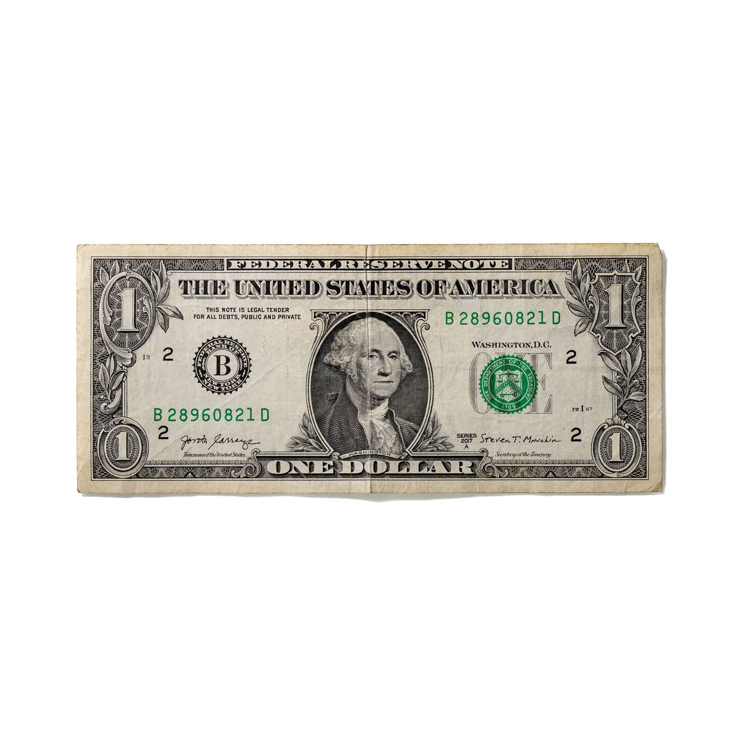 One-Dollar Bill No. 848