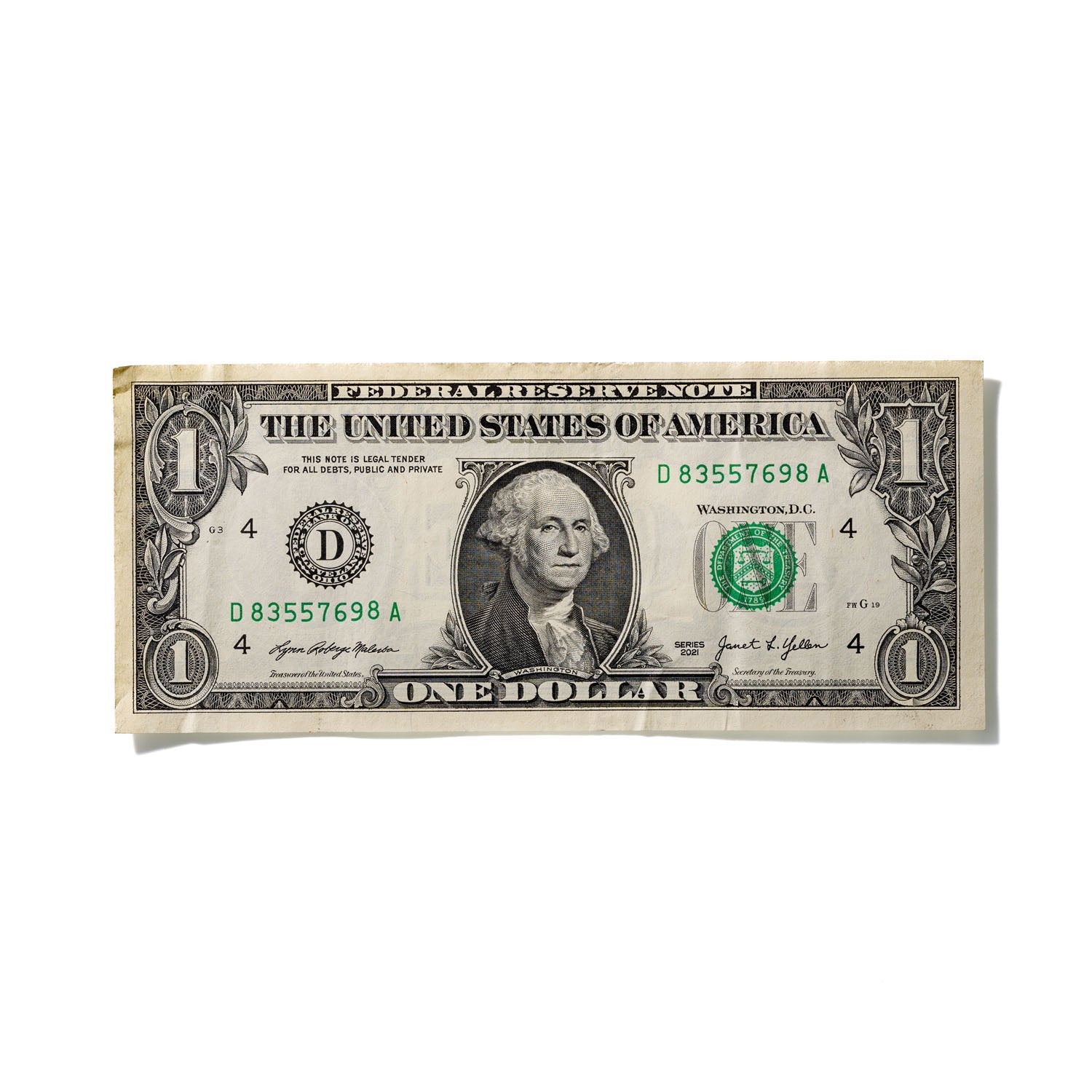 One-Dollar Bill No. 851