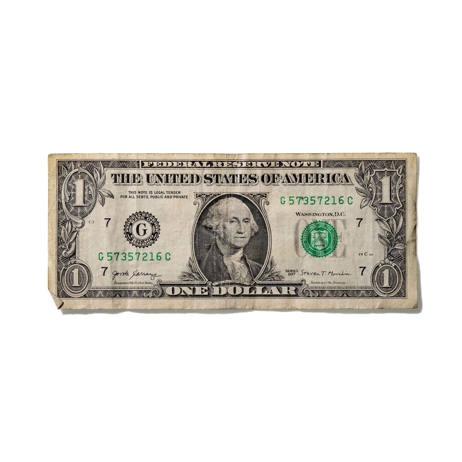 One-Dollar Bill No. 853