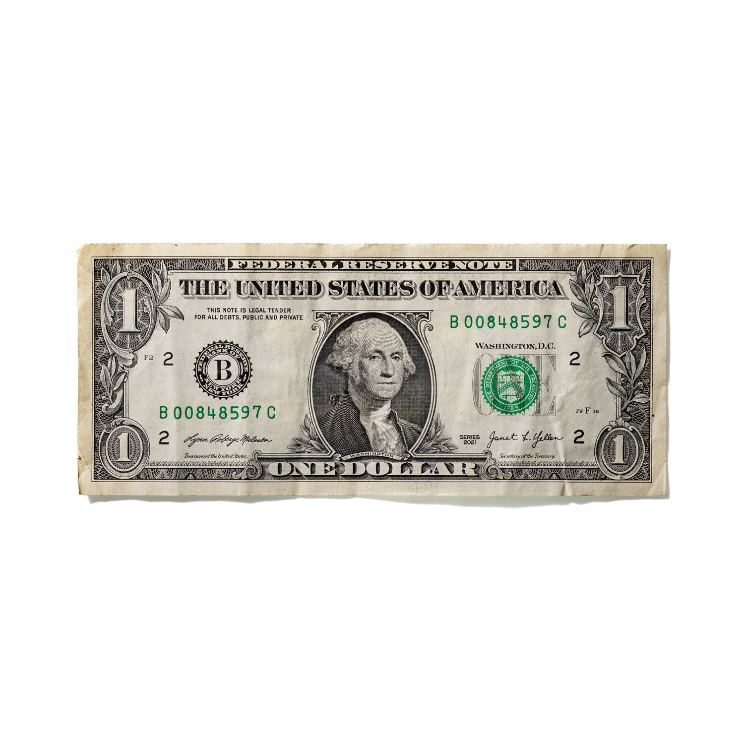 One-Dollar Bill No. 854