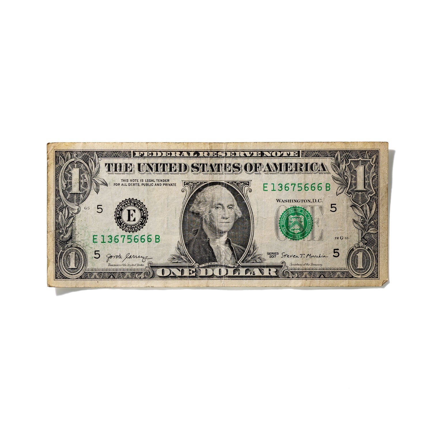 One-Dollar Bill No. 857