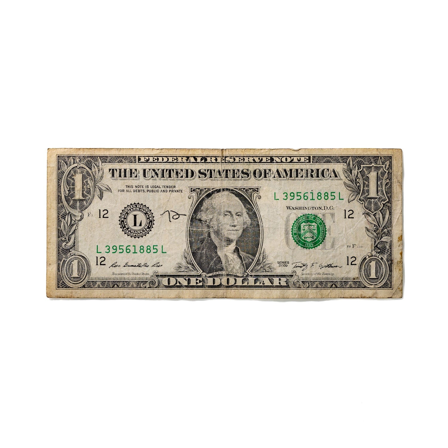 One-Dollar Bill No. 859