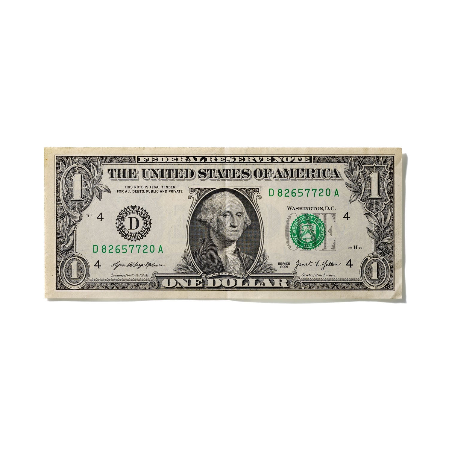 One-Dollar Bill No. 870