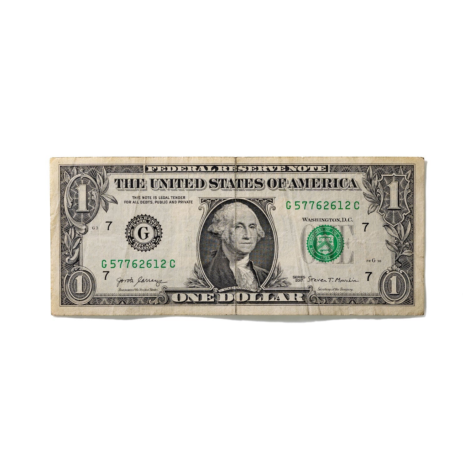 One-Dollar Bill No. 873