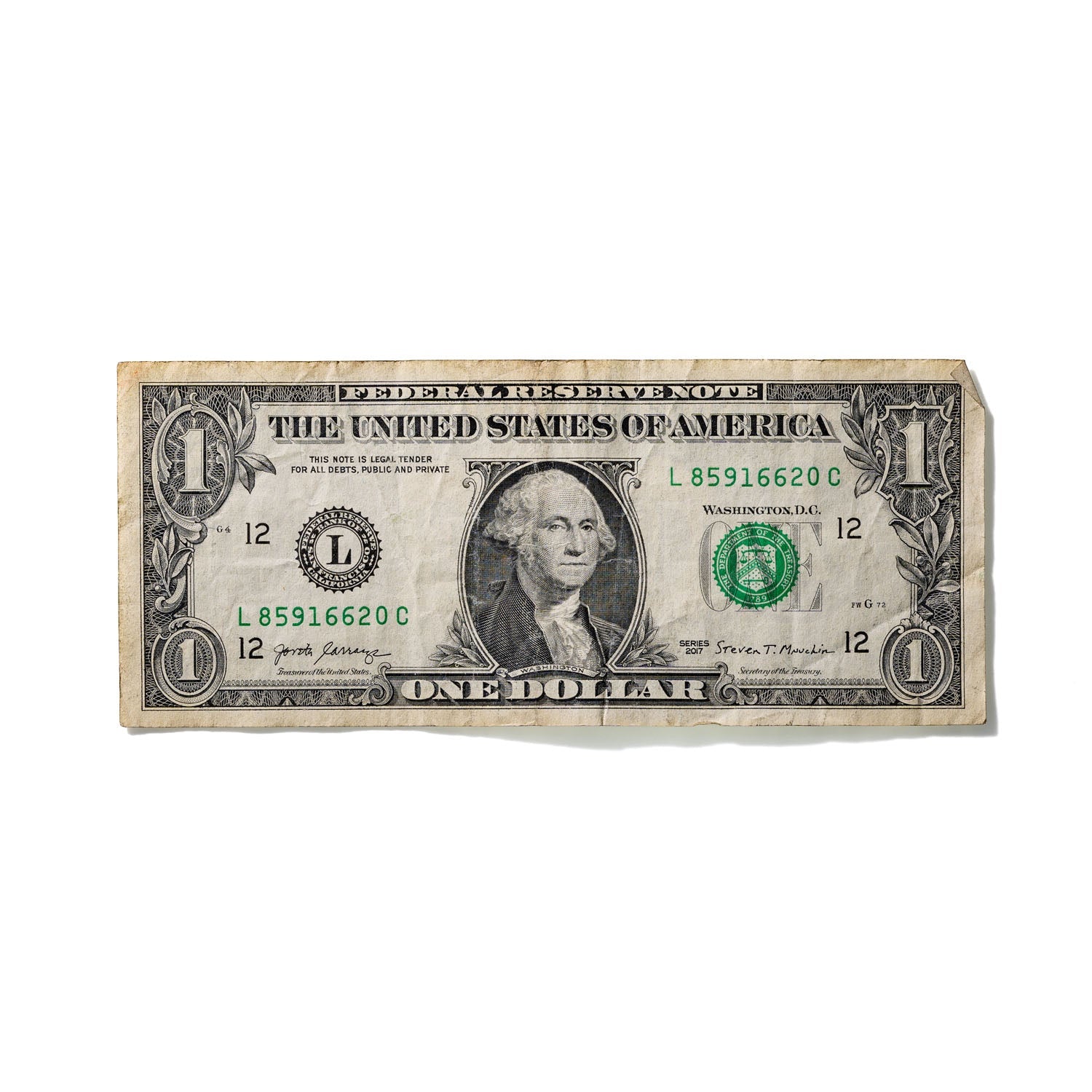 One-Dollar Bill No. 874