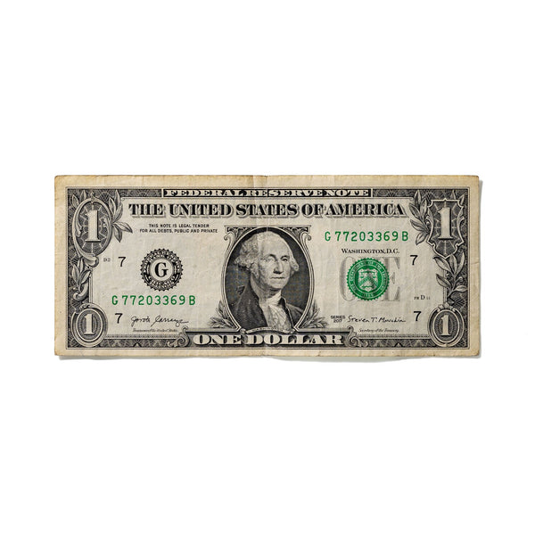 One-Dollar Bill No. 876