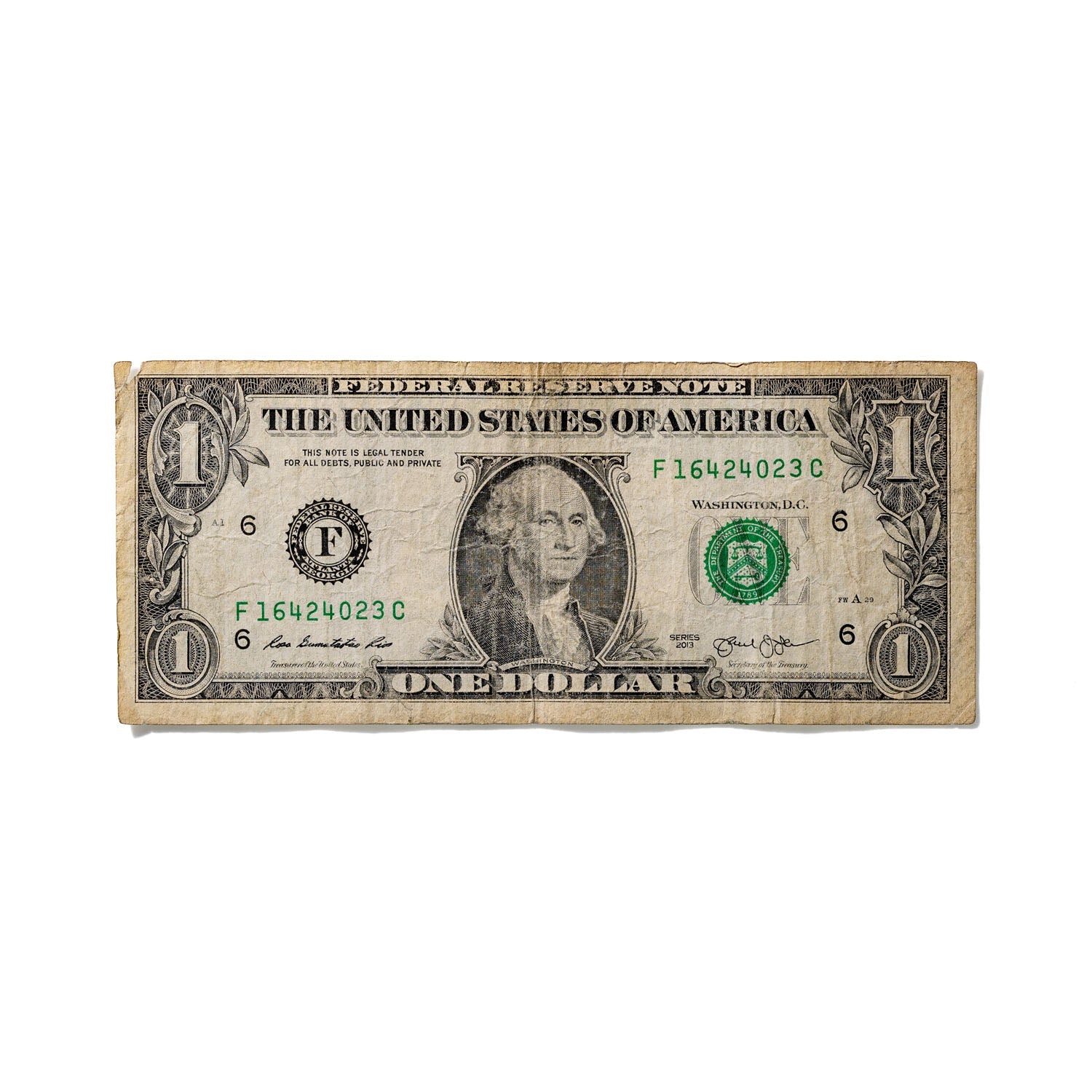 One-Dollar Bill No. 877