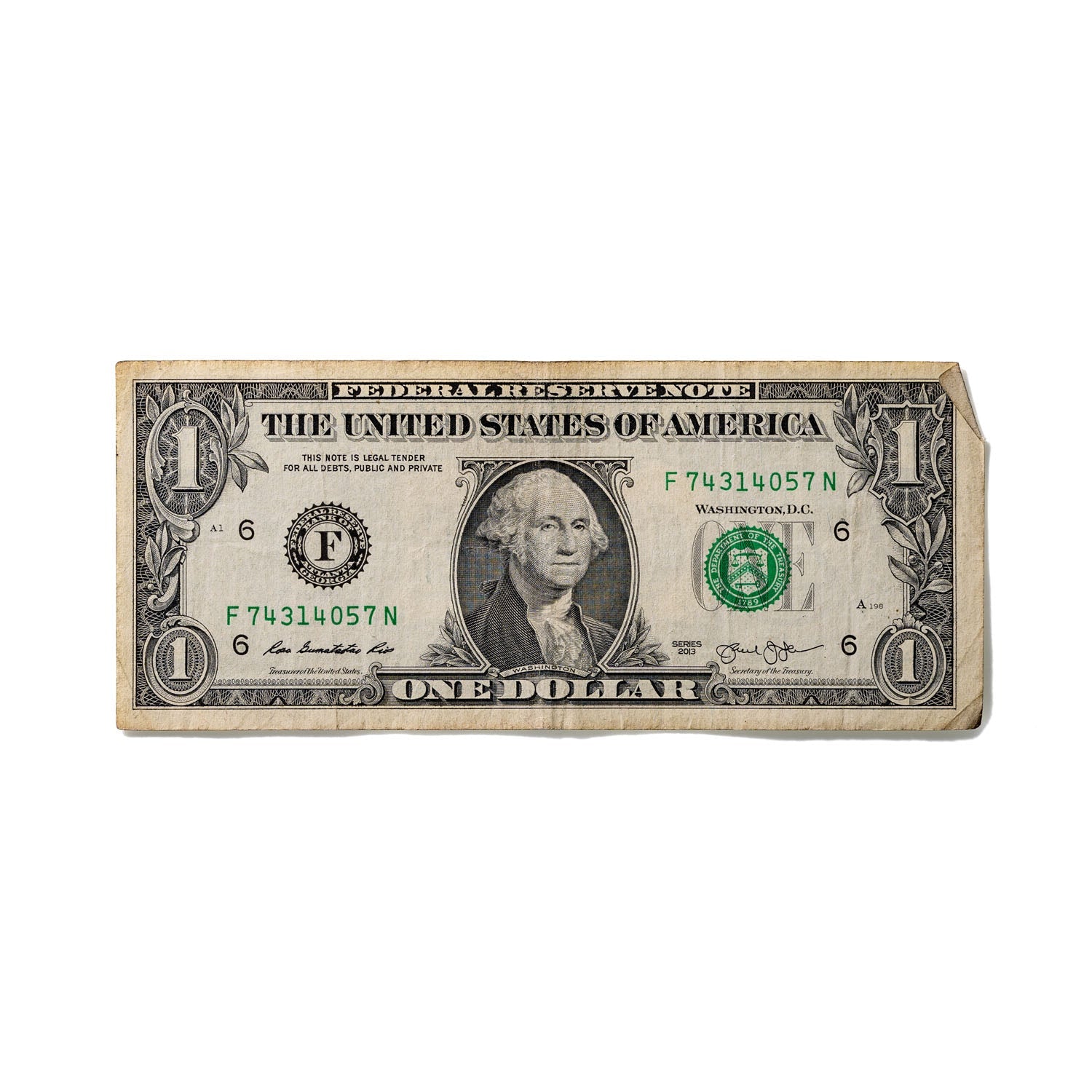 One-Dollar Bill No. 882