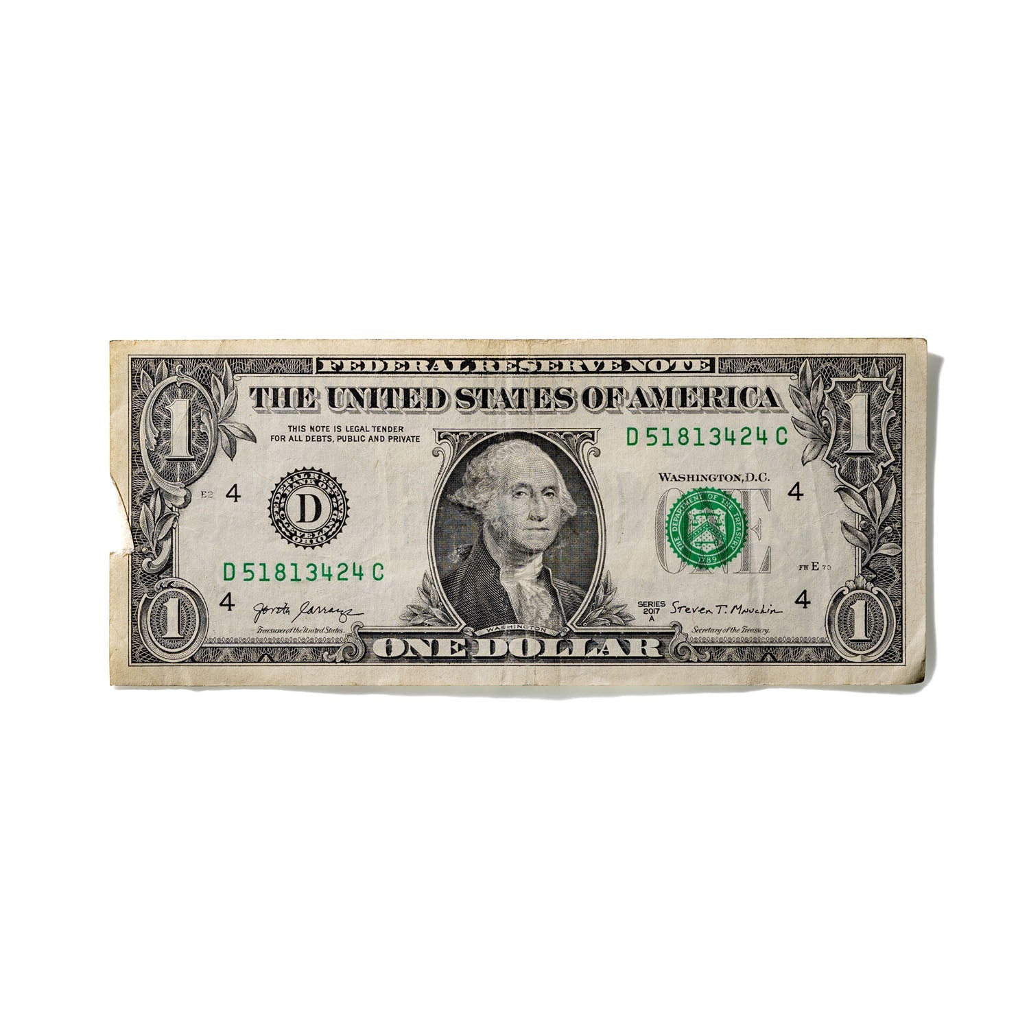 One-Dollar Bill No. 886