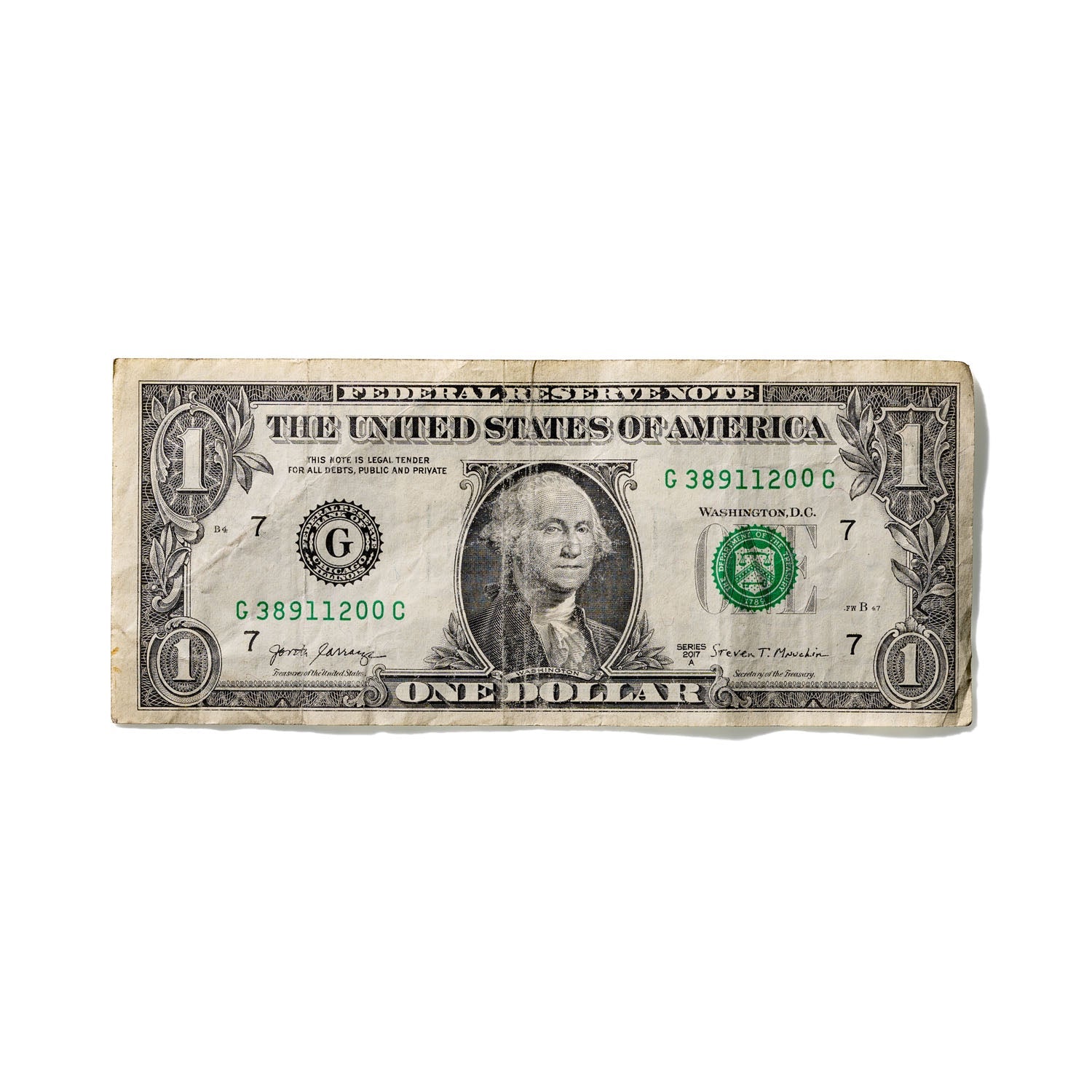 One-Dollar Bill No. 890