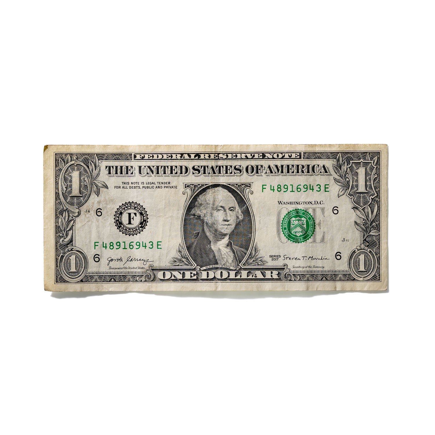 One-Dollar Bill No. 892