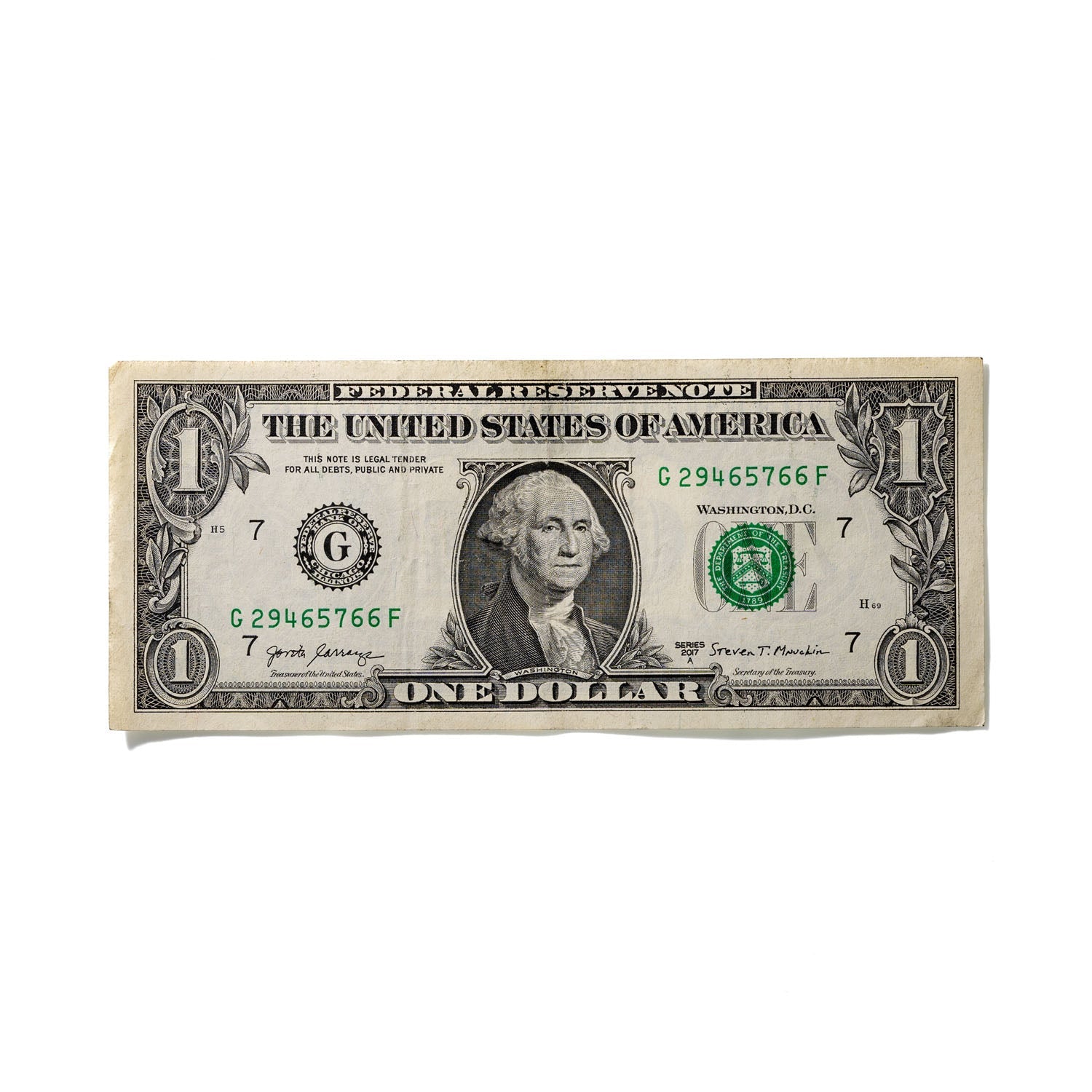 One-Dollar Bill No. 912