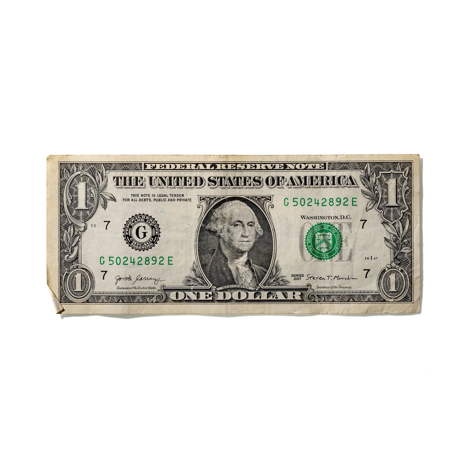 One-Dollar Bill No. 922