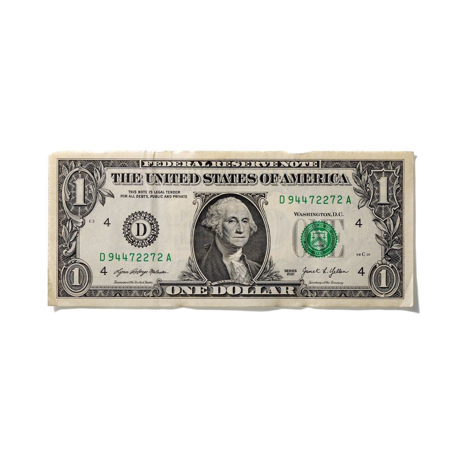 One-Dollar Bill No. 954