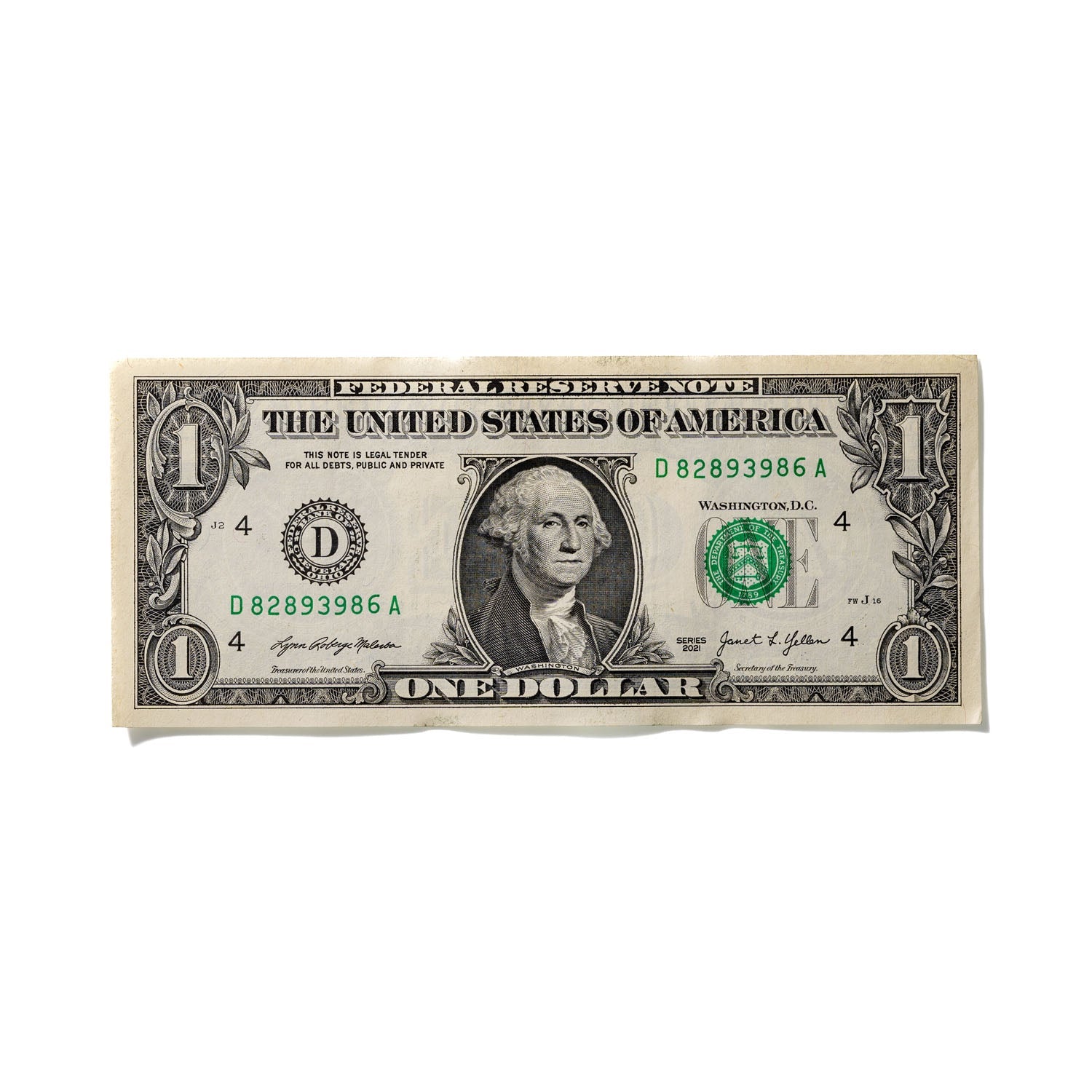 One-Dollar Bill No. 961