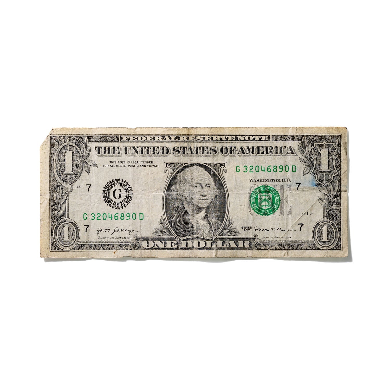 One-Dollar Bill No. 972