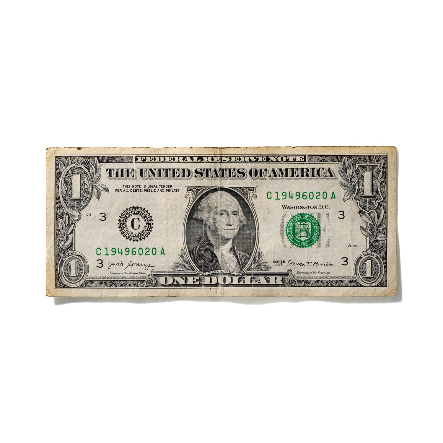 One-Dollar Bill No. 974